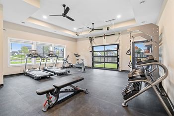 Fitness center with cardio & strength equipment
